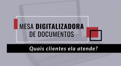 mesa digitalizadora de documentos