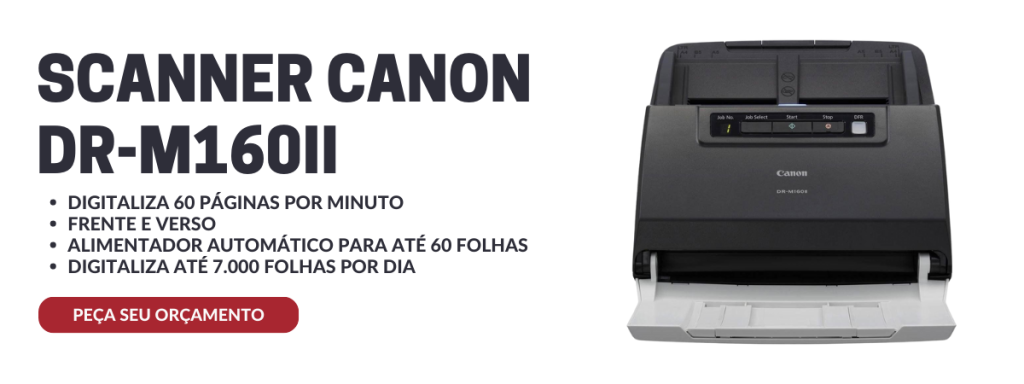 Scanner Canon DR-M160II - substituto do kodak i2600