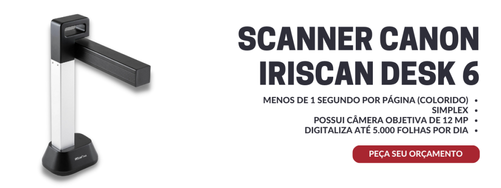 Scanner Canon IRIScan Desk 6 scanner para digitalizar livros