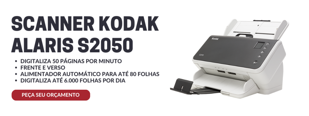 Scanner Kodak Alaris S2050 - substituto do kodak i2600
