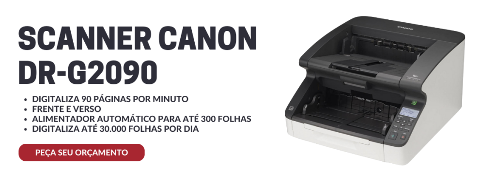 SCANNER CANON DR-G2090 SCANNER SUBSTITUTO DO I3200