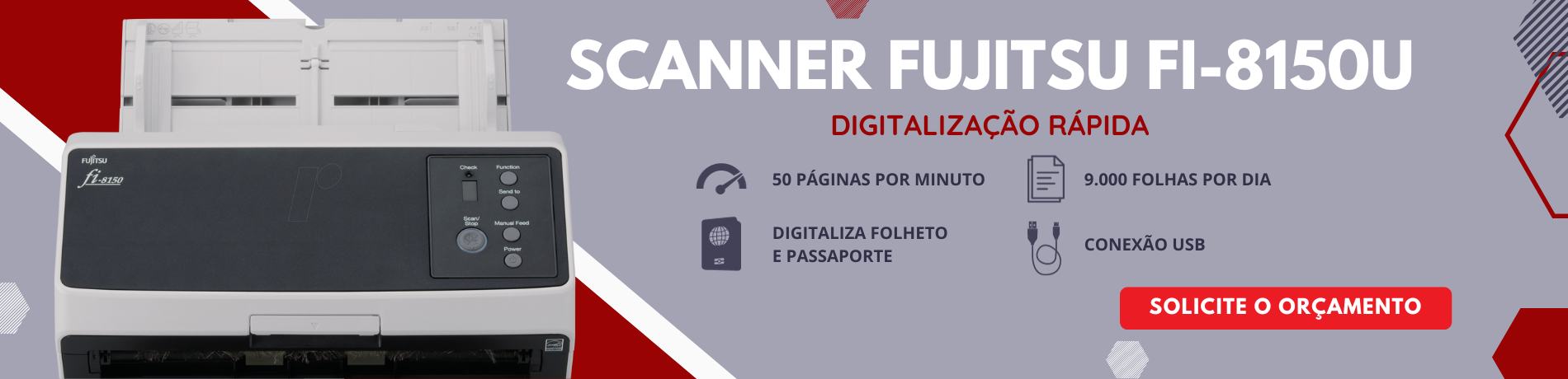 Banner- Scanner Fujitsu Fi-8150U