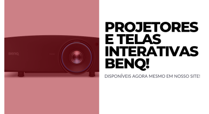 projetores e telas interativas benq