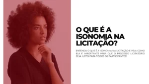 o que é a isonomia na licitação