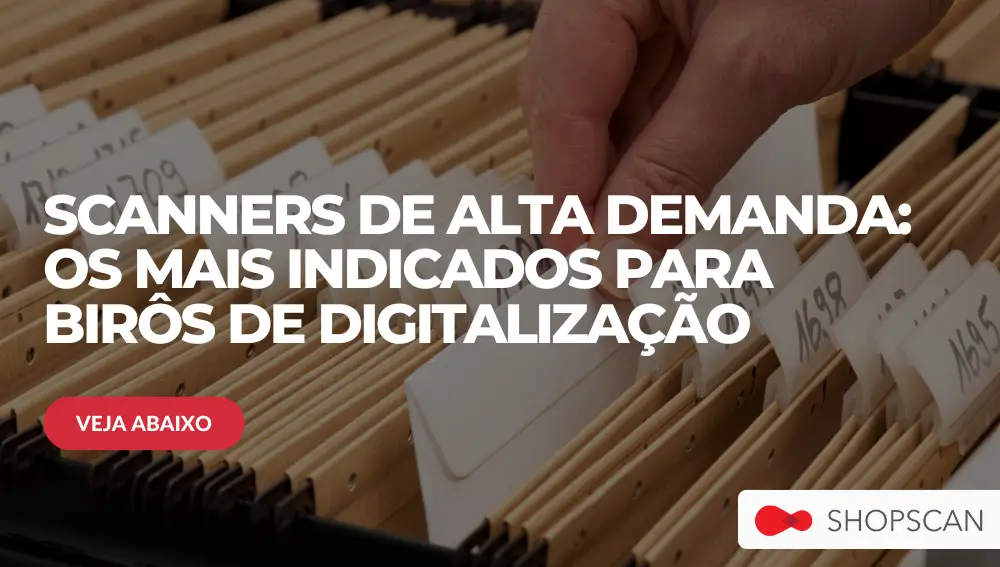 Scanner para grandes volumes de documentos