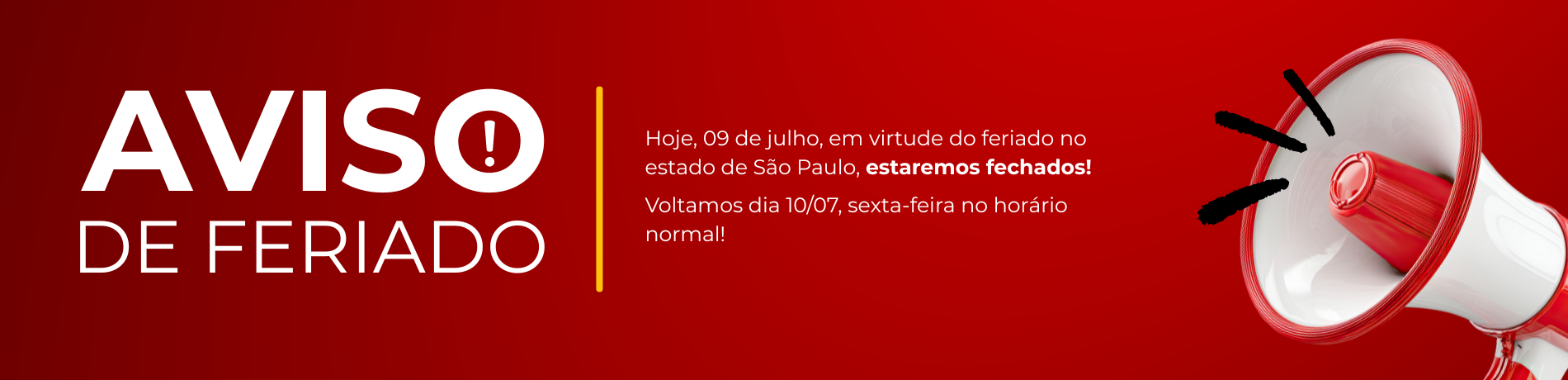 AVISO DE FERIADO